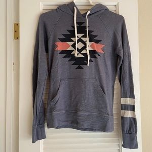 Sundry Hoodie with Tribal Detail